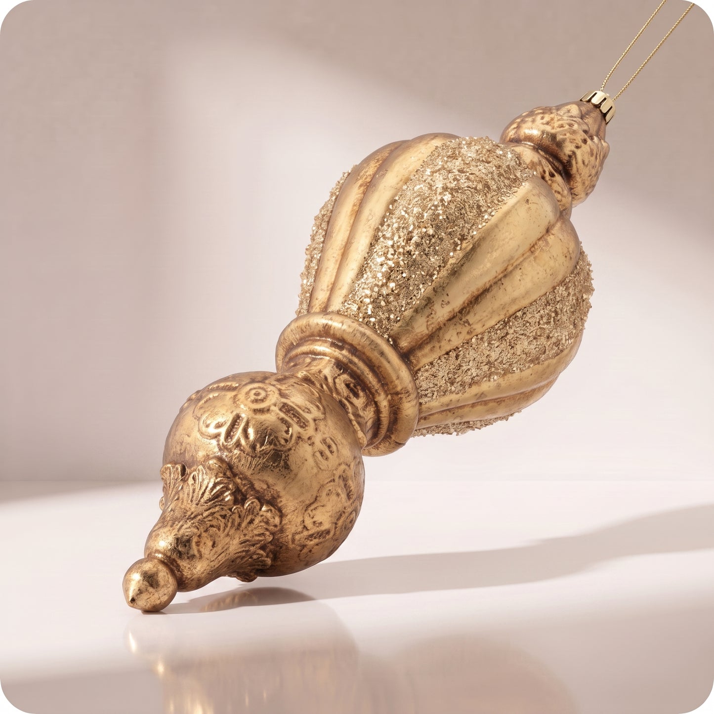 Esfera antigua de dorado viejo 31 cm