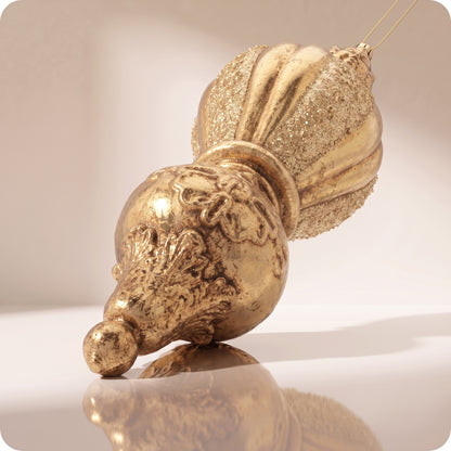 Esfera antigua de dorado viejo 31 cm