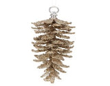 PINECONE DORADA CON HIELO 25.5 CM