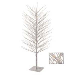 ARBOL VARAS BLANCO CON  LED/TMR IN/REMOTE 152.5 CM