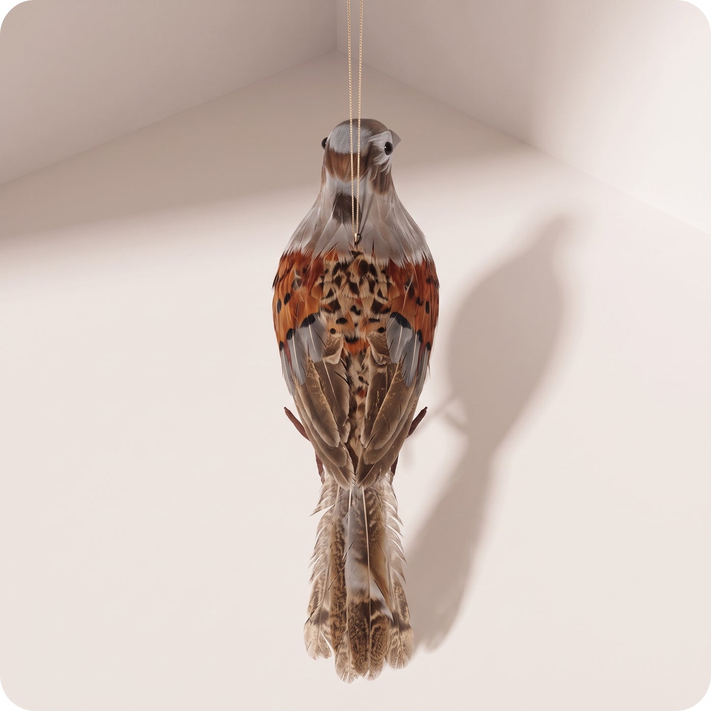 Esfera pajaro highlands realista de 27 cm