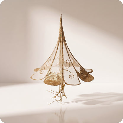 Esfera sheer con glitter morning glory 39 y 51 cm