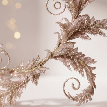 Guirnalda acanthus de tercioeplo con glitter