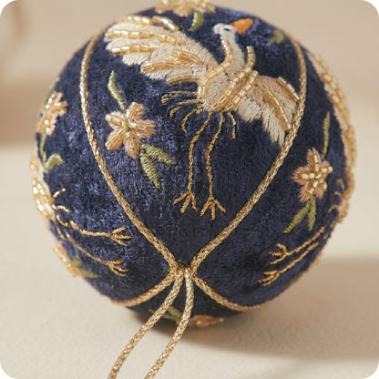 Esfera de cuentas bordada bola floral