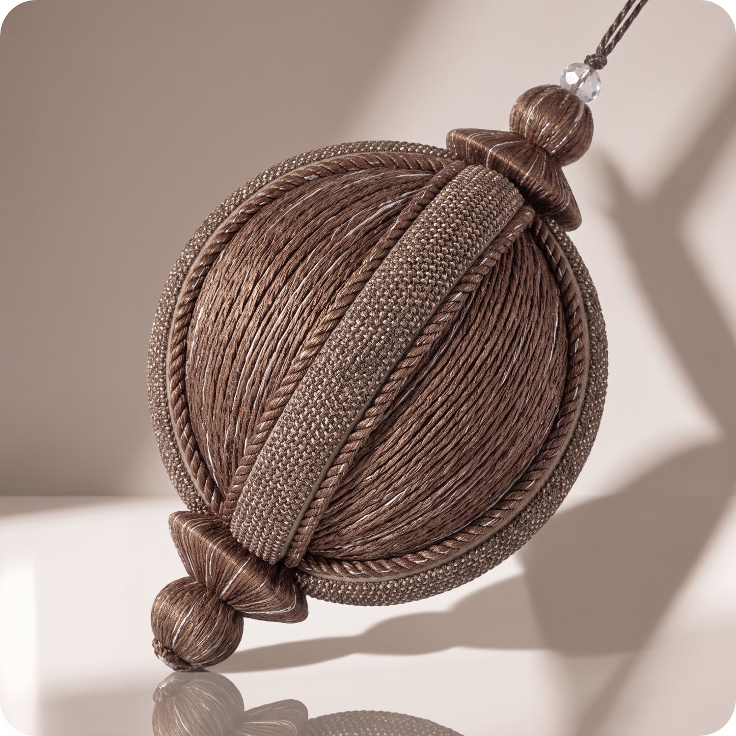 Esfera de hilo cobre antiguo 16 cm