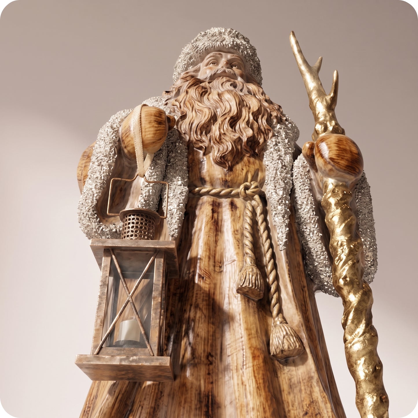 Santa antler staff de resina