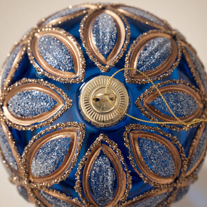 Adorno de bola de fluereta de cristal
