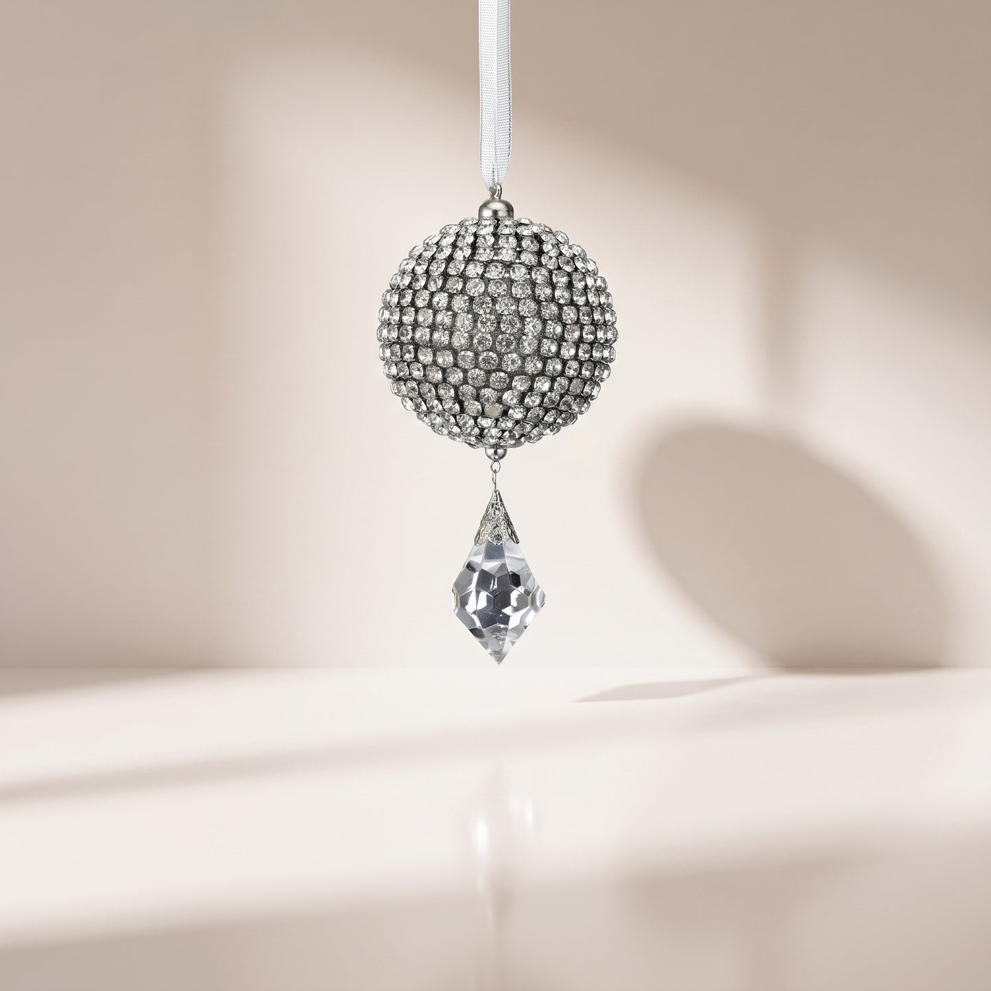 Esfera diamond con piedra de cristal 17 cm