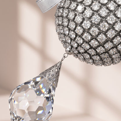 Esfera diamond con piedra de cristal 17 cm