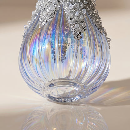 Adorno de gota de cristal de vidrio