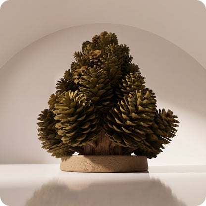 Árbol de piñas verde g