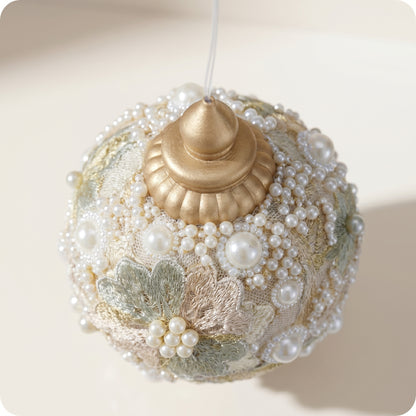 Esfera de perlas con brillo ch