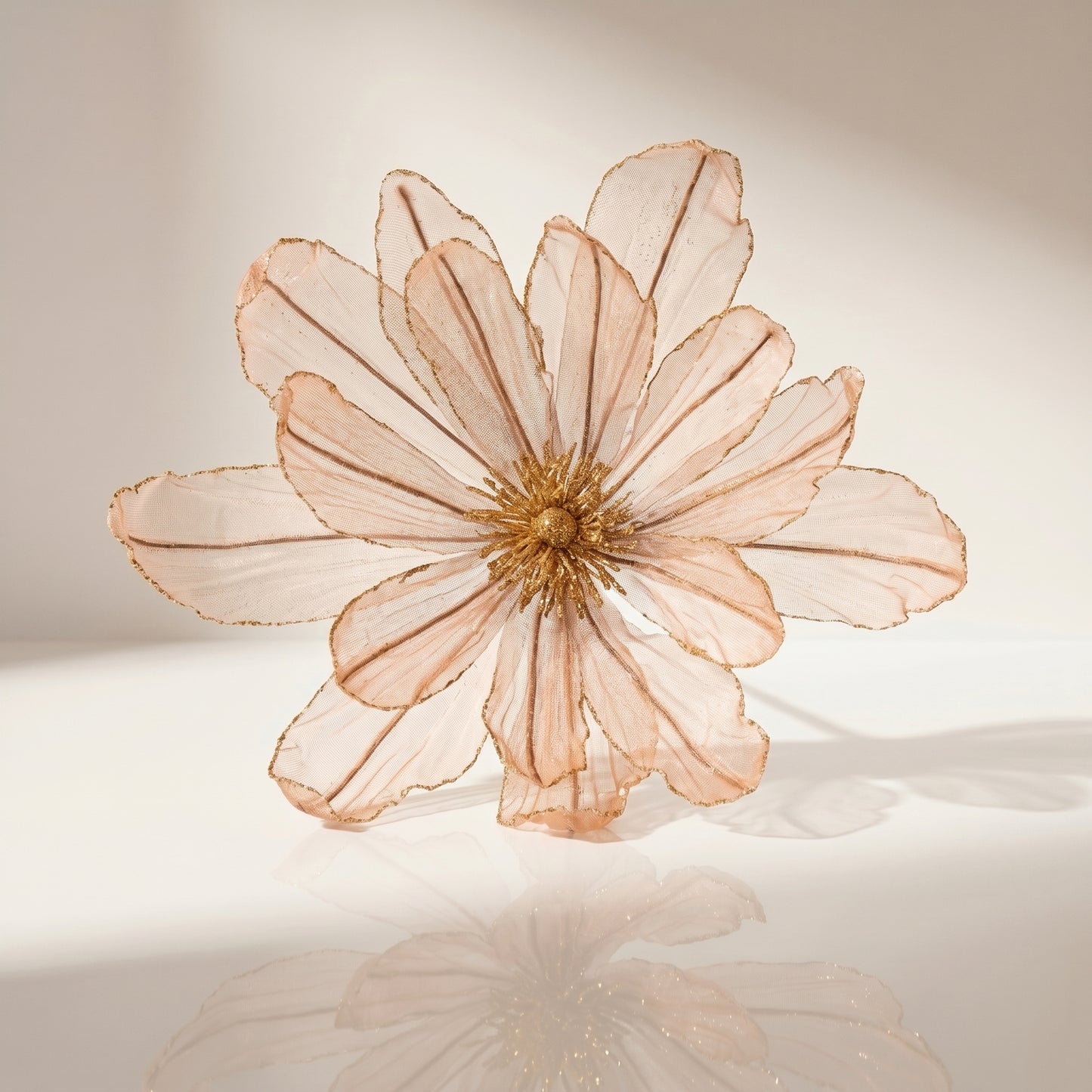 Vara de magnolia transparente con brillo