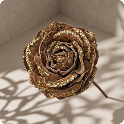 Tallo de rosa joya con brillo