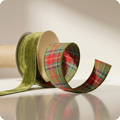 Cinta de cuadros verdes mckenzie