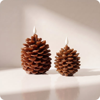 Vela aromatizantes tipo piña con luz led