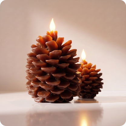 Vela aromatizantes tipo piña con luz led