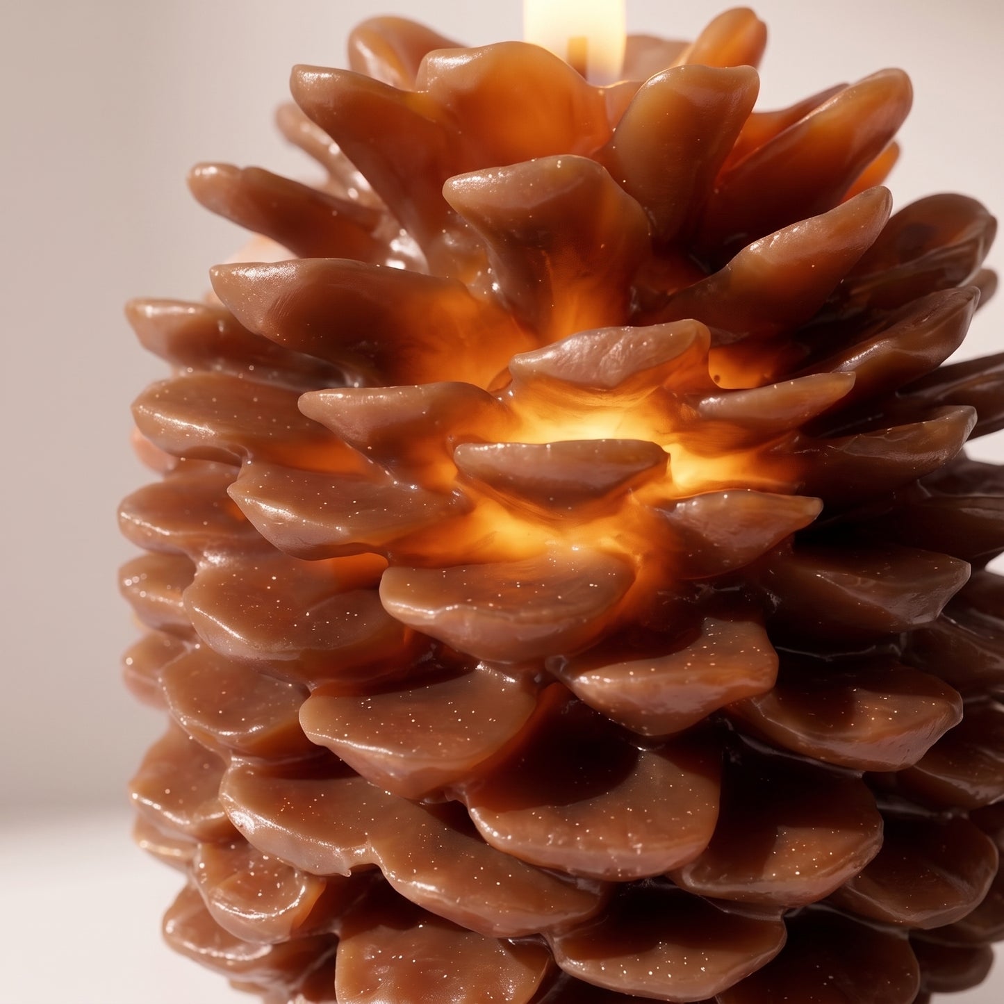 Vela aromatizantes tipo piña con luz led