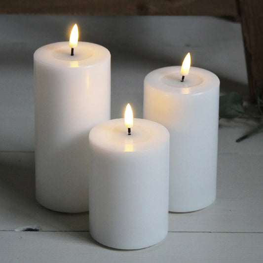 VELA AROMATIZANTE ELECTRICA ON-OFF 7x12.5cm Blanco 1U/U