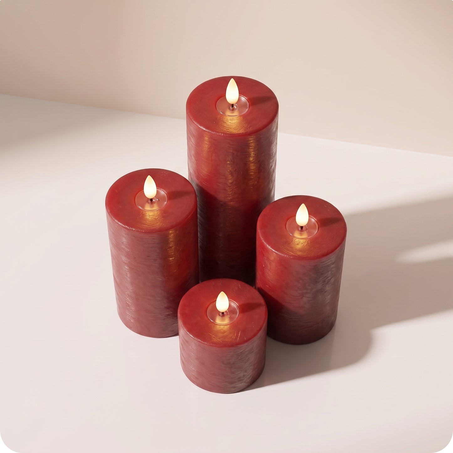 Vela aromatizantes rojas electricas