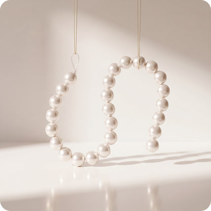Guirnalda de perla x26 blanco