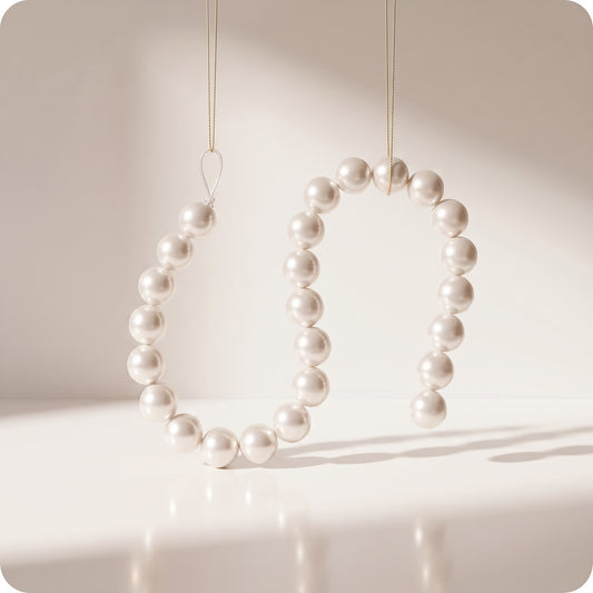 Guirnalda de perla x26 blanco