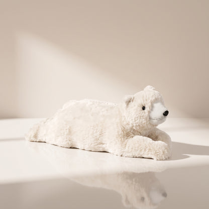 Marfil de oso polar tumbo de piel sintética
