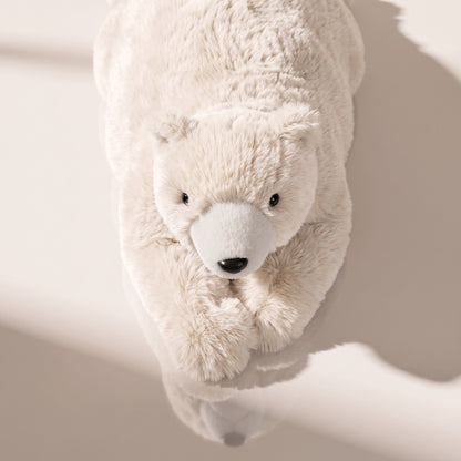 Marfil de oso polar tumbo de piel sintética