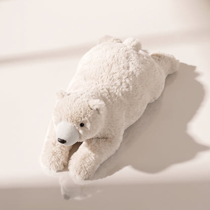 Marfil de oso polar tumbo de piel sintética