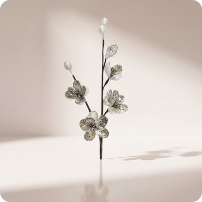 Vara minimagnolia silvestre en spray blanco platino