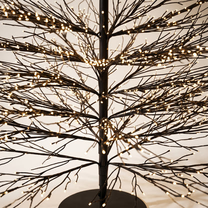 Árbol negro de puntos negro con luz calida 240 cm